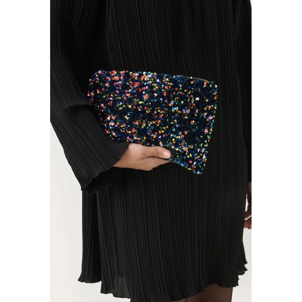 PART TWO DENIA MULTI COLOUR SEQUIN CLUTCH BAG