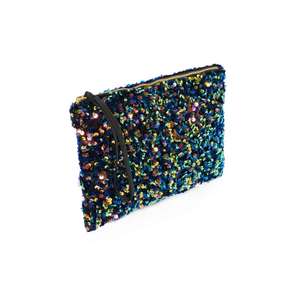 PART TWO DENIA MULTI COLOUR SEQUIN CLUTCH BAG