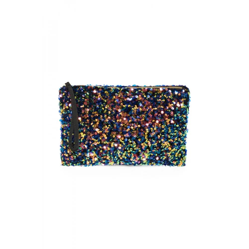 PART TWO DENIA MULTI COLOUR SEQUIN CLUTCH BAG