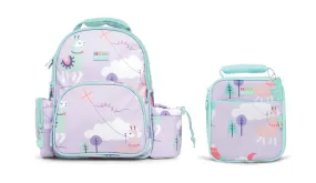 Penny Scallan Bundle of Medium Backpack and Lunch Bag - Loopy Llama