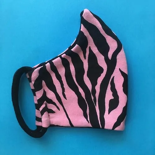 Pink Zebra Print Idol Masque by Rock Roll Repeat