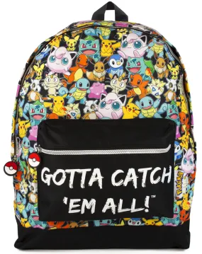 Pokemon Gotta Catch Em All Large Backpack