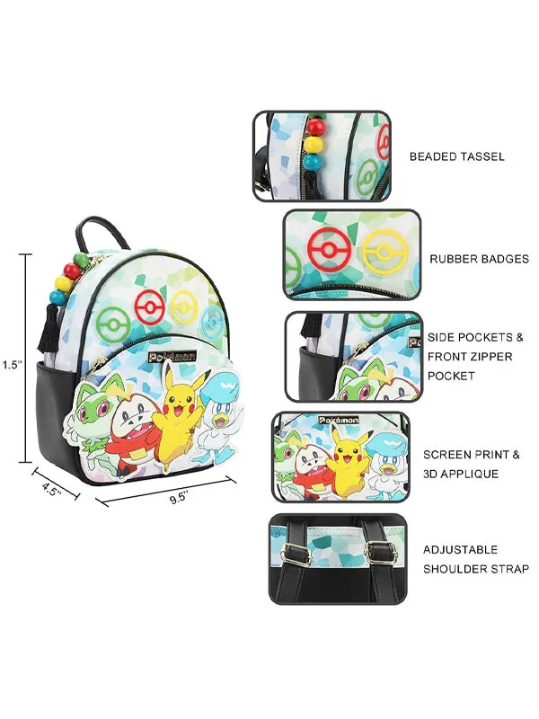 Pokemon Pikachu 3D Applique Mini-Backpack