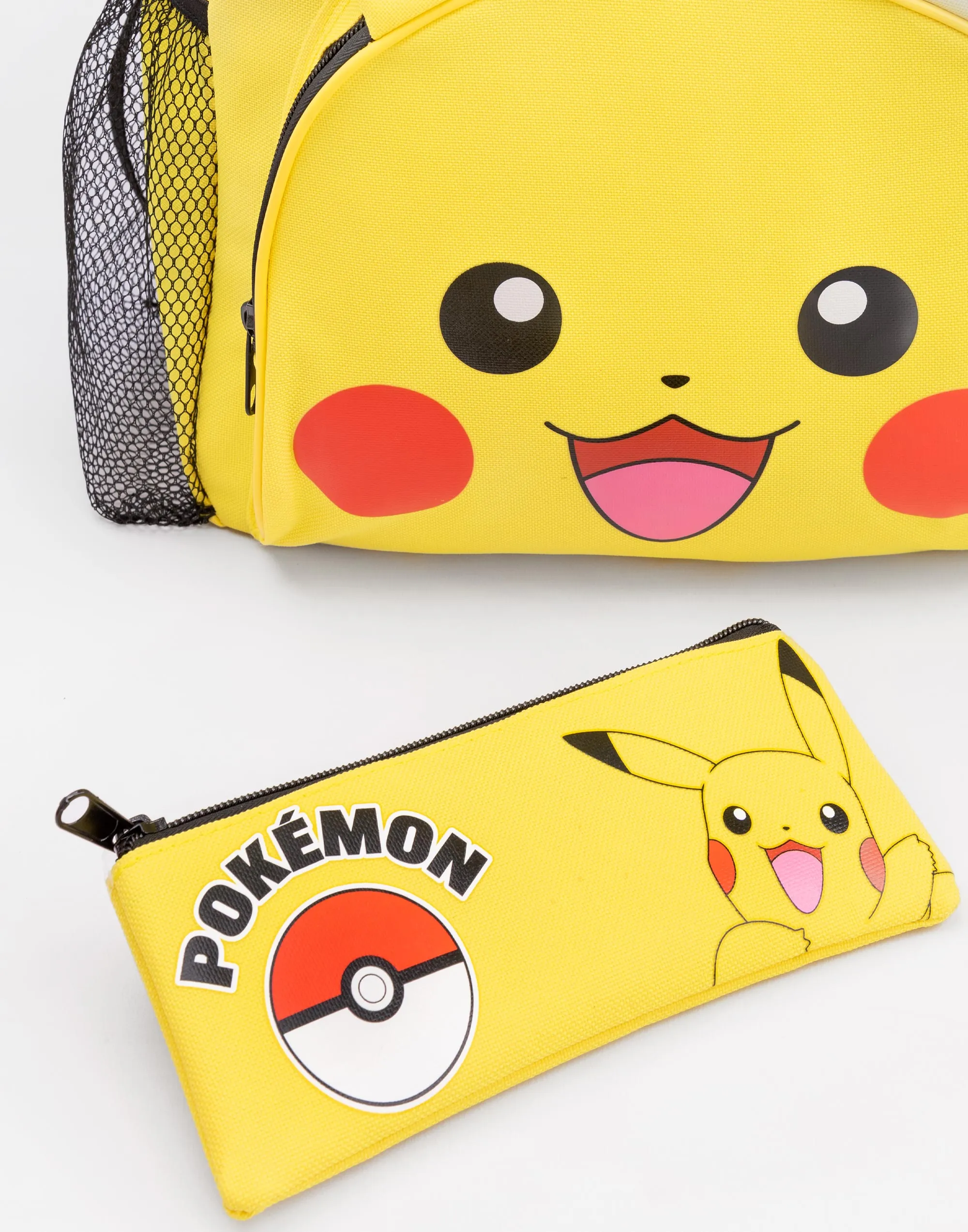 Pokemon Pikachu Boys Yellow 4 Piece Backpack Set