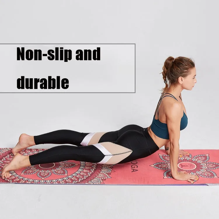 Portable Printed Non-slip Environmental Protection Yoga Mat Drape, Size: 185 x 63cm(Saint Golden Wolf)