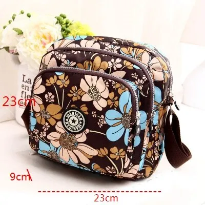 Purpdrank - Fashion Women Messenger Bags New Vinatge Flower Printing Women Bag Mummy Casual Shoulder Bags Female small Wallet