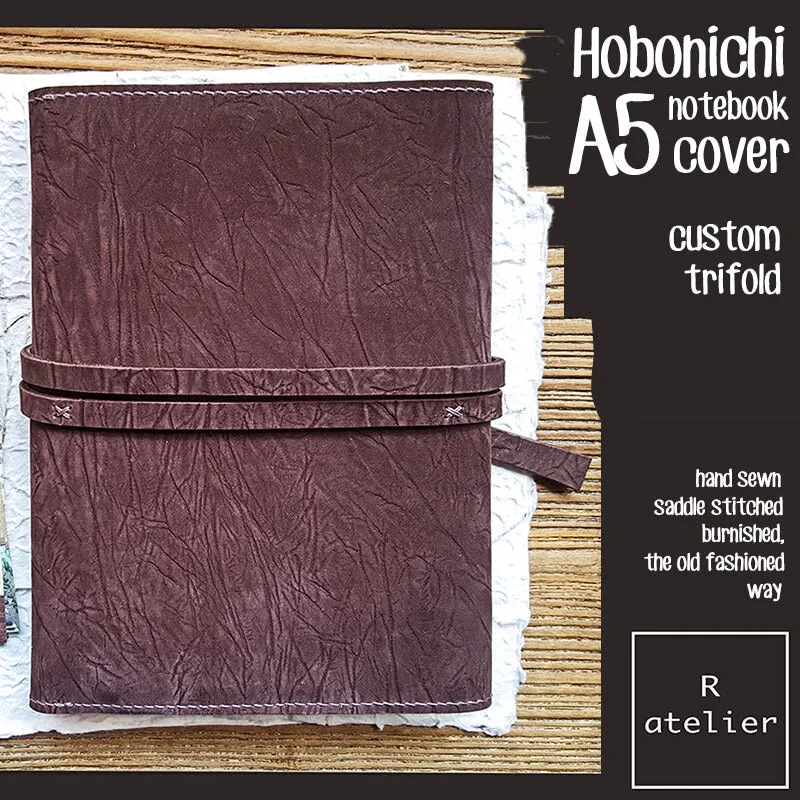 R.atelier Hobonichi Techo A5 Cousin Trifold Leather Notebook Cover