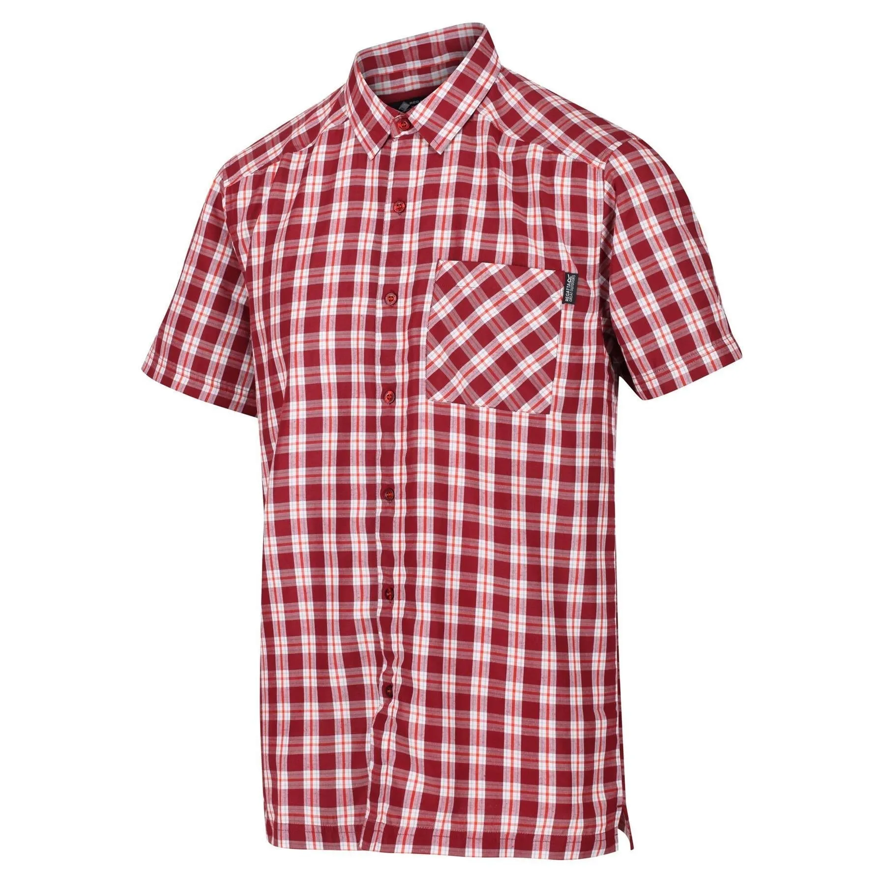 Regatta Mens Mindano V Check Short Sleeve Shirt