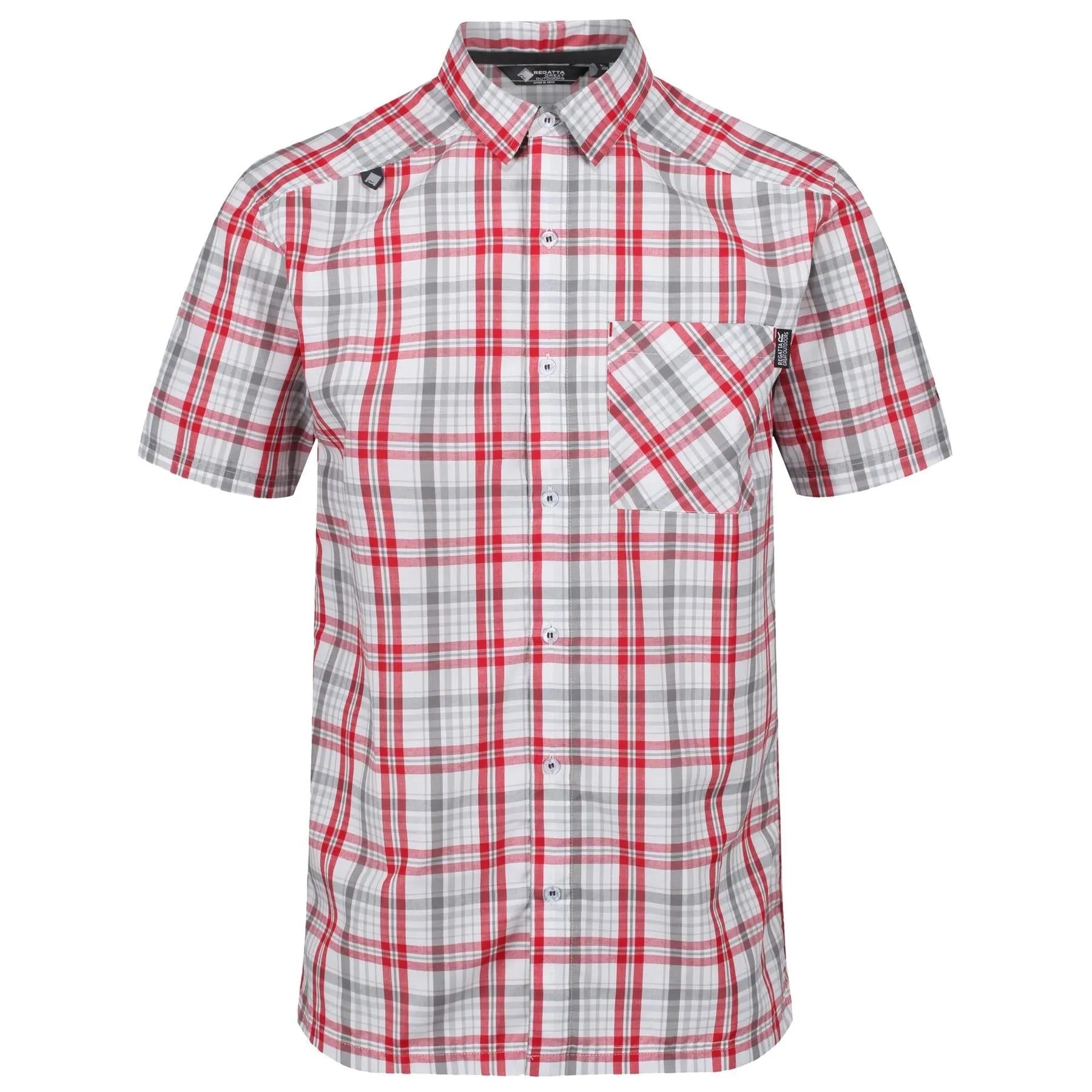 Regatta Mens Mindano V Check Short Sleeve Shirt