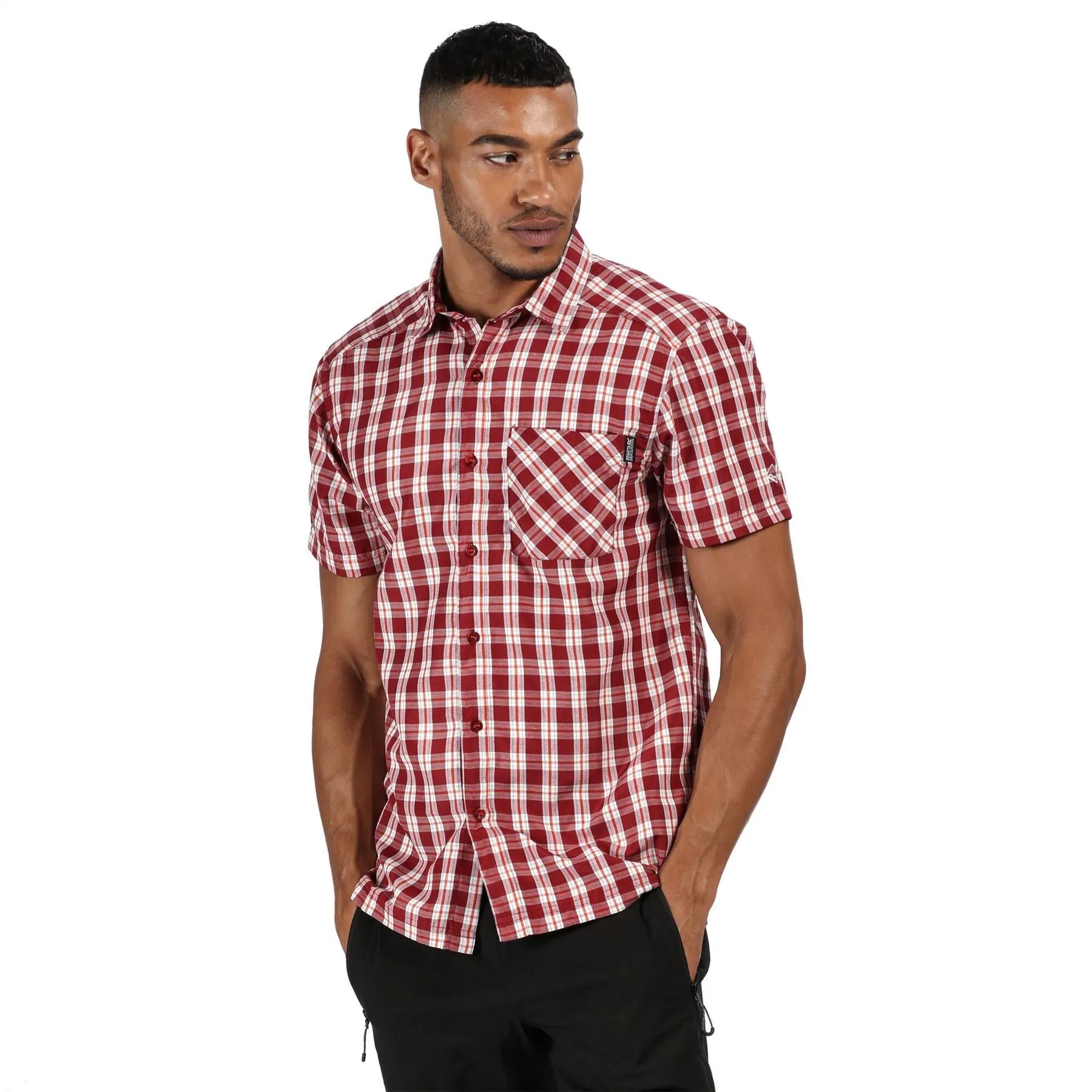 Regatta Mens Mindano V Check Short Sleeve Shirt