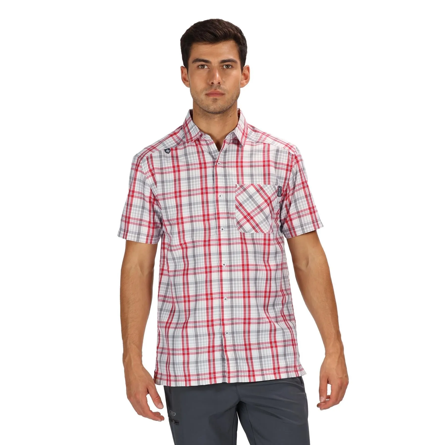 Regatta Mens Mindano V Check Short Sleeve Shirt