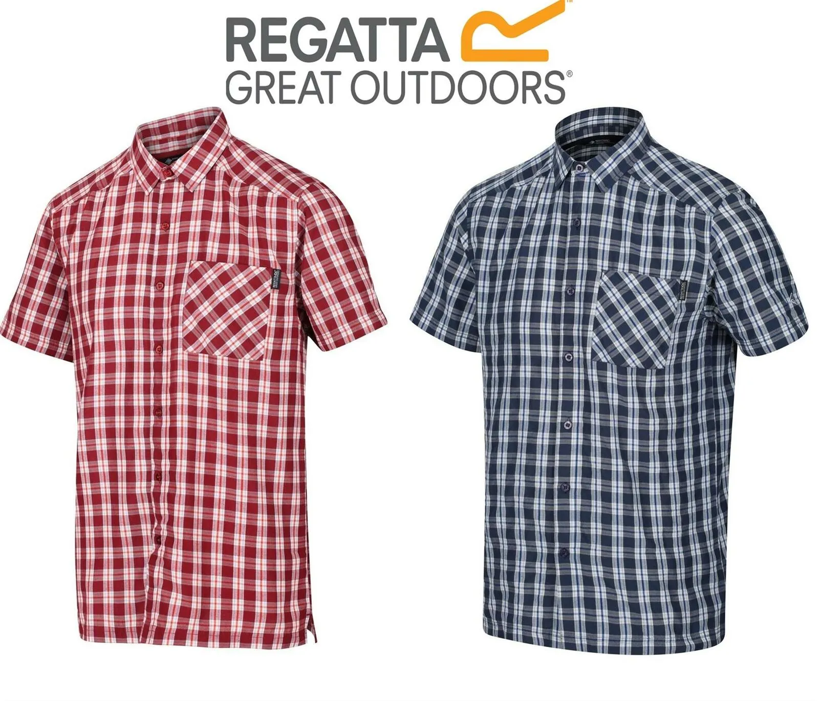 Regatta Mens Mindano V Check Short Sleeve Shirt