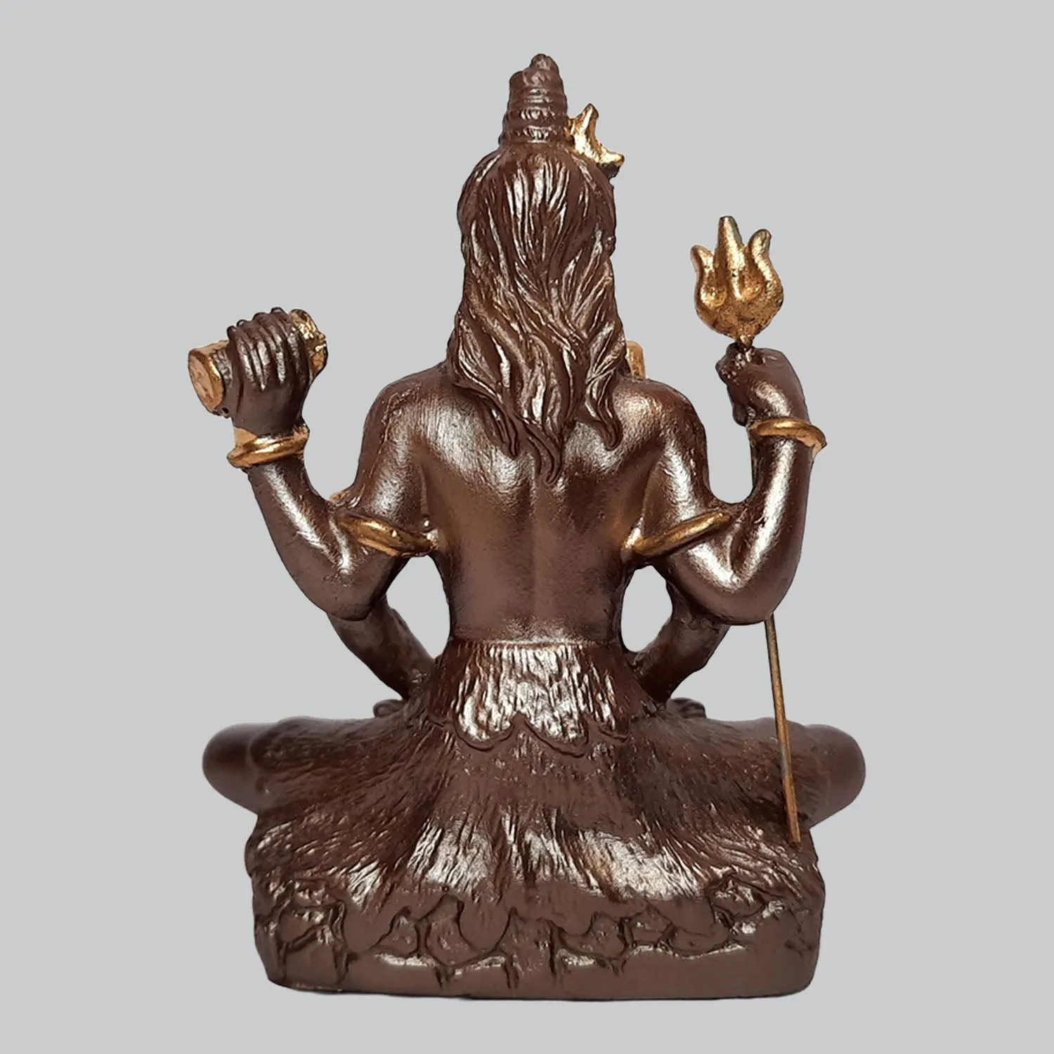 Resin Shiva Sitting on Base 3 in