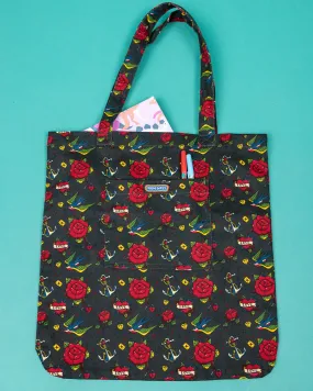 Retro Old School Tattoo Tote Bag