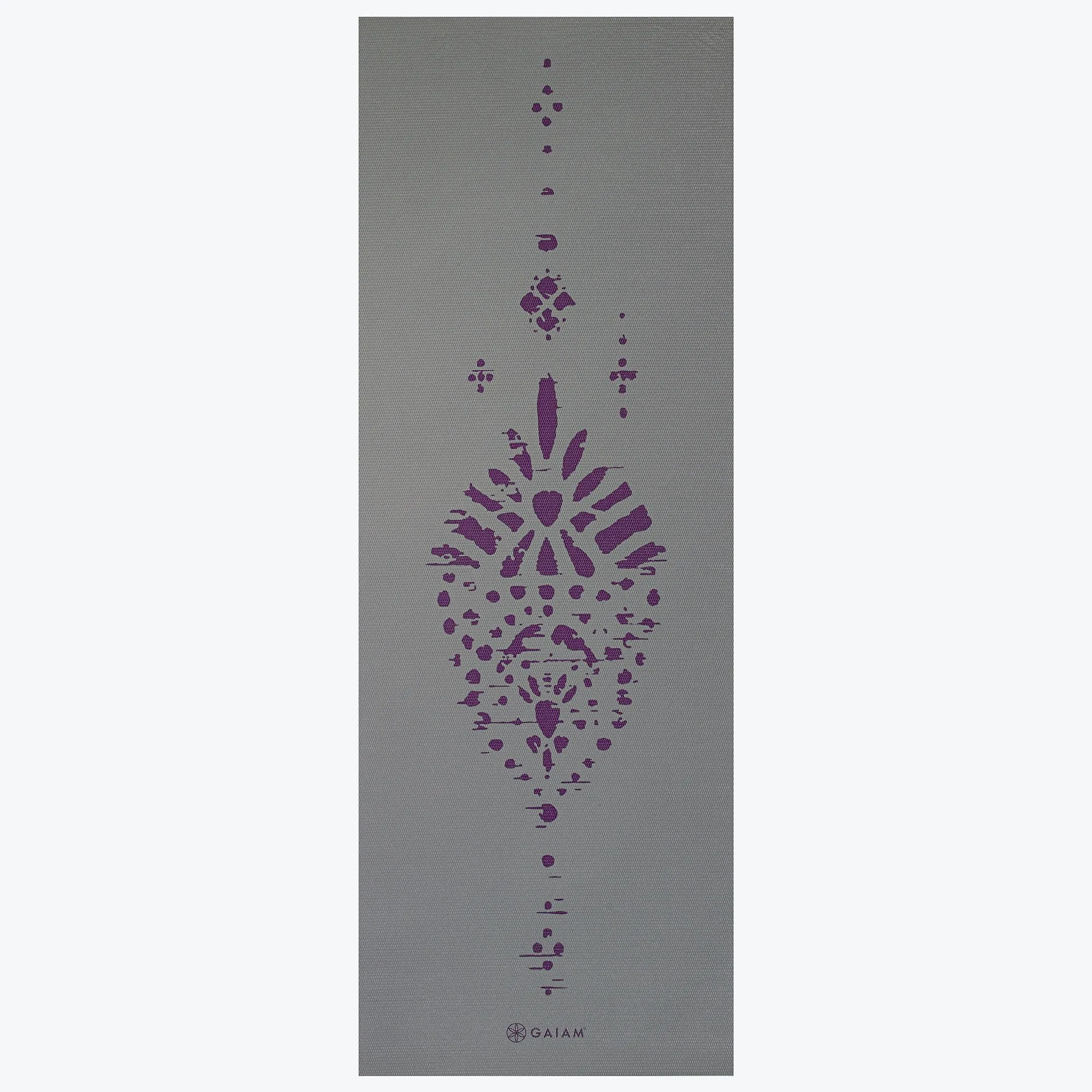 Reversible Plum Etching Yoga Mat (6mm)