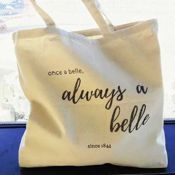 Saint Mary’s College “Once a Belle” canvas bag