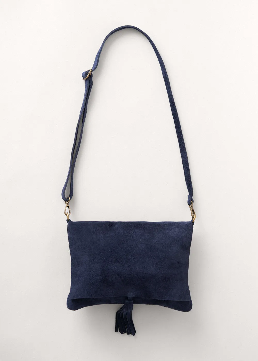 SAL SUEDE BAG - DARK BLUE