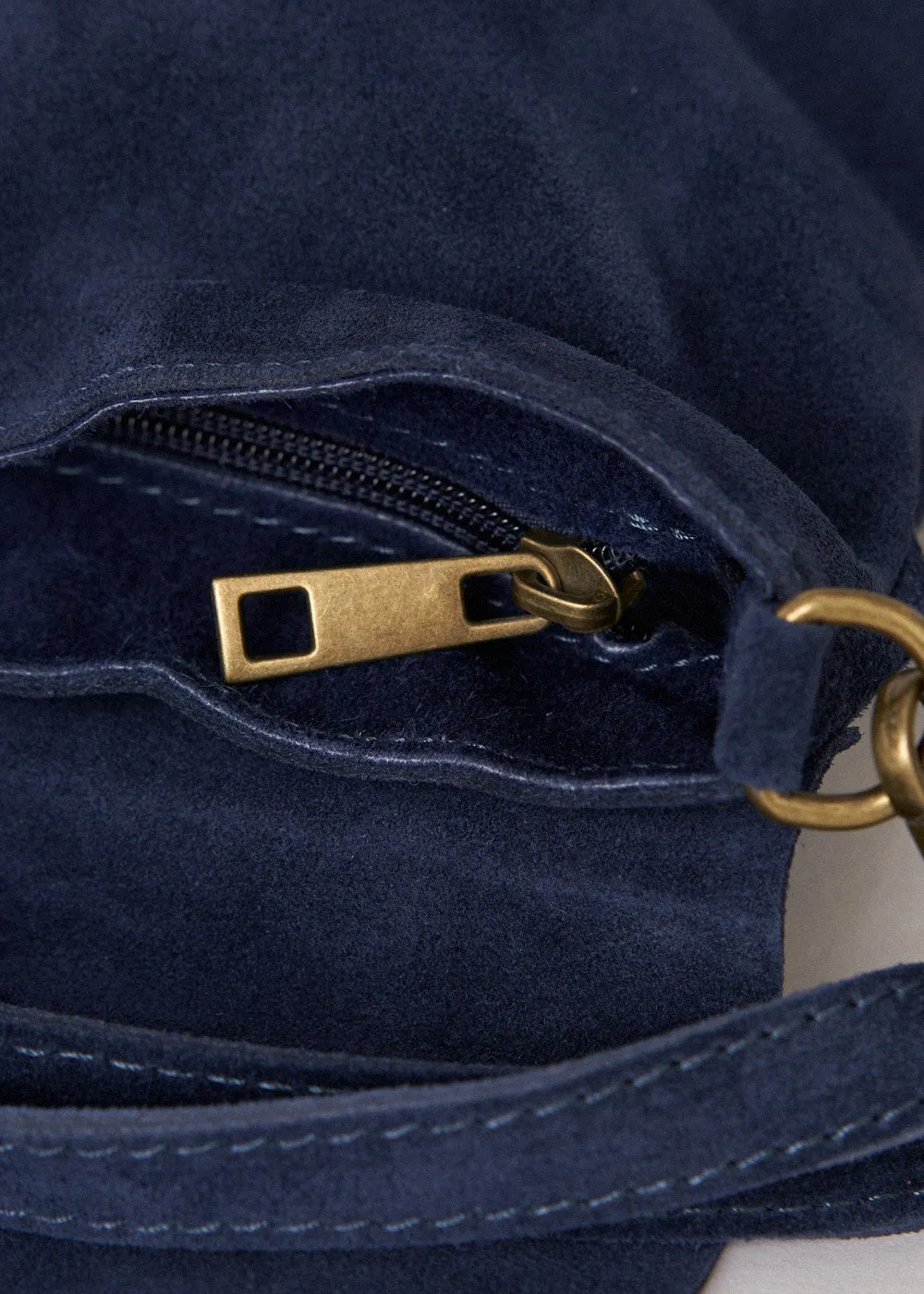 SAL SUEDE BAG - DARK BLUE