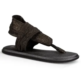 Sanuk Women's Yoga Sling 2 Knitsters Black Sandals - Women's