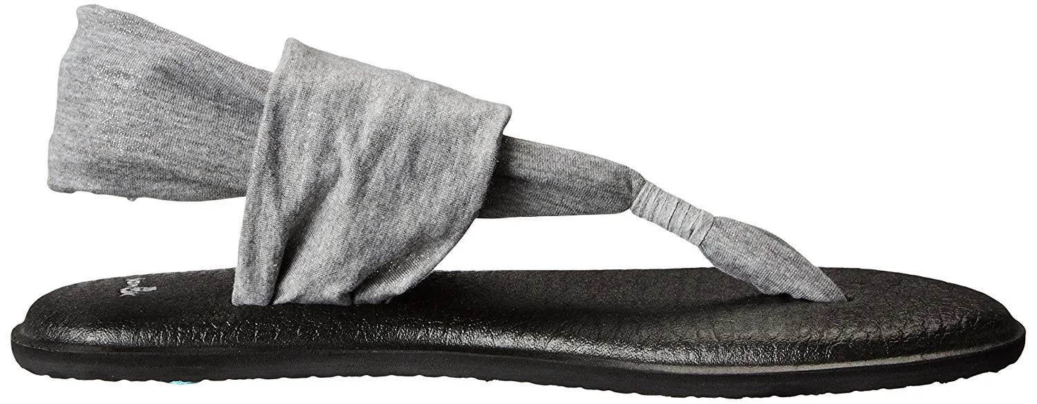 Sanuk Yoga Sling 2 Metallic Silver Sandals - Women's