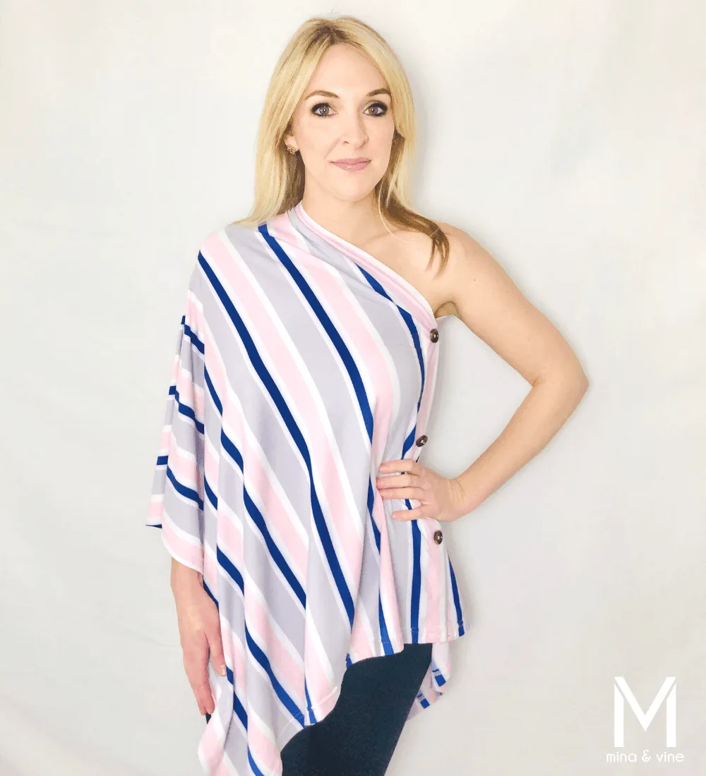 Savvy Stripe Multi-Way Smart Scarf