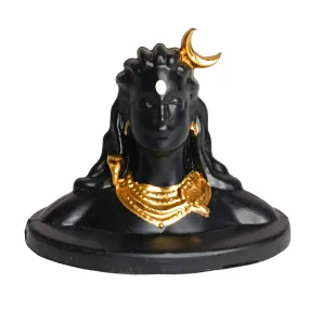 Small Black Adiyogi Statue for Car Dashboard | Adiyogi Lord Shiva Statue for Pooja and Gift,Home & Office Decor