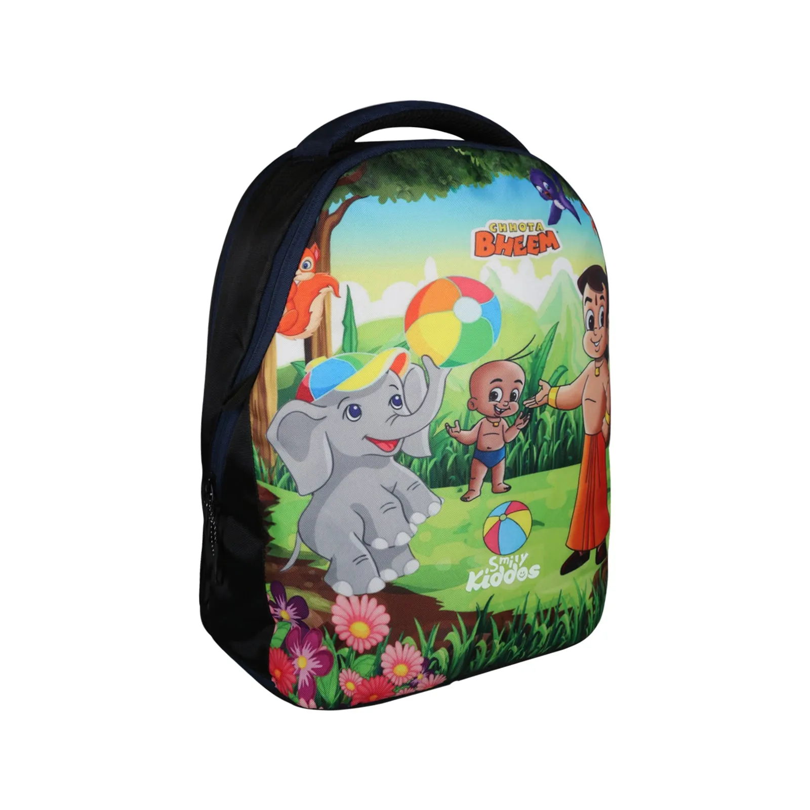 Smily Kiddos - Licensed Chhota Bheem Junior Backpack 2 - N Blue & Black