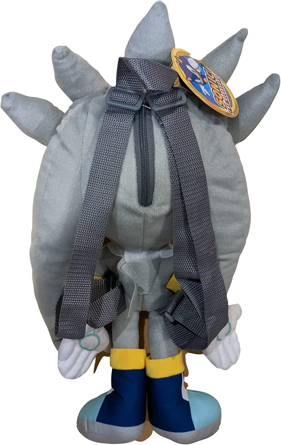 Sonic the Hedgehog Plush Backpack Silver