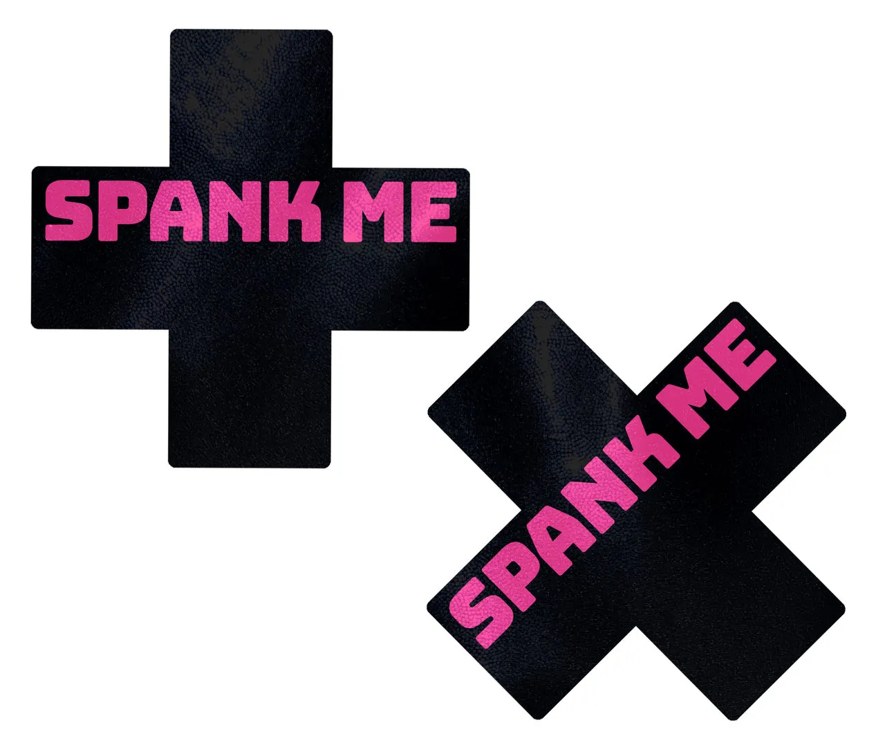 Spank Me x   Pasties - Black w Pink