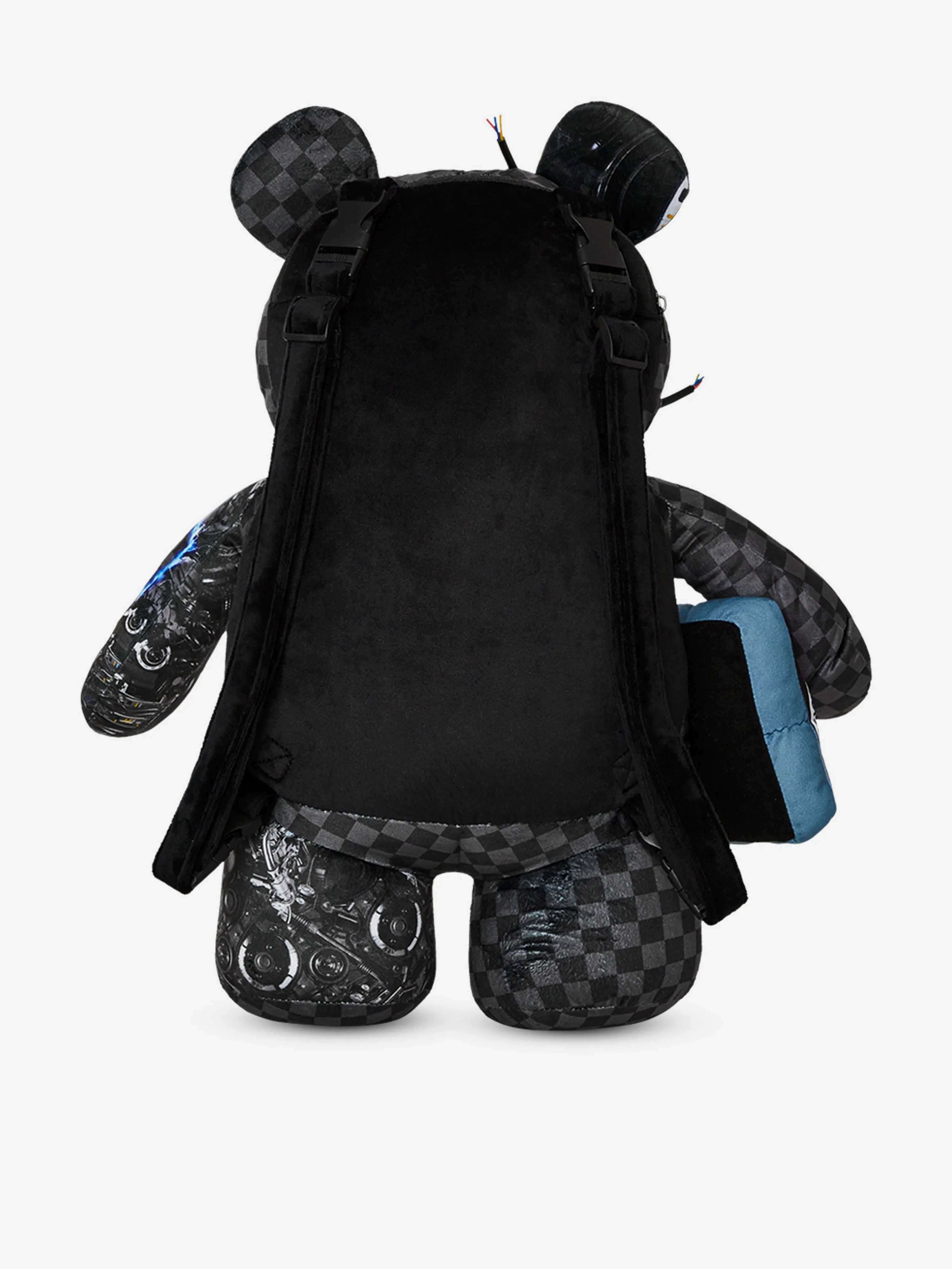 Sprayground Kids Cyborg Bear Backpack in Black (63.5 cm)