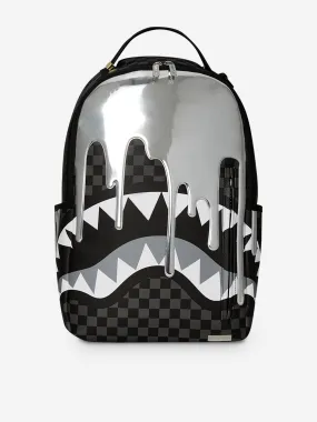 Sprayground Kids Metallic Drips DLXSV Backpack in Black (45.72 cm)