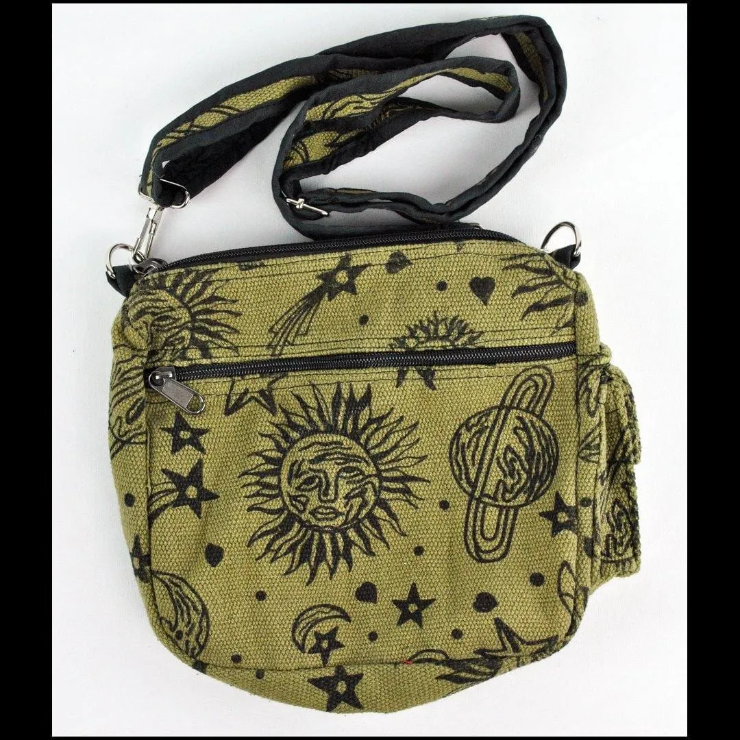 Star Moon Messenger Bag