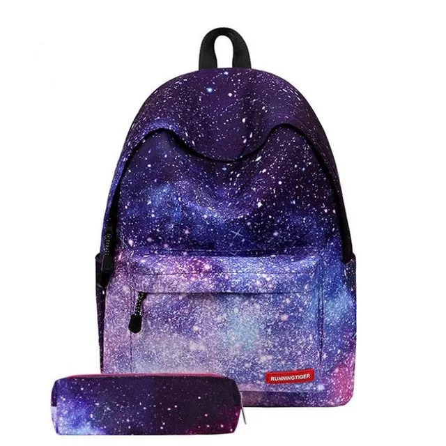 Star Universe Printing Women Backpack Children School Bags For Teenager Girls Backpacks Laptop Backpack rugtas mochila escolar