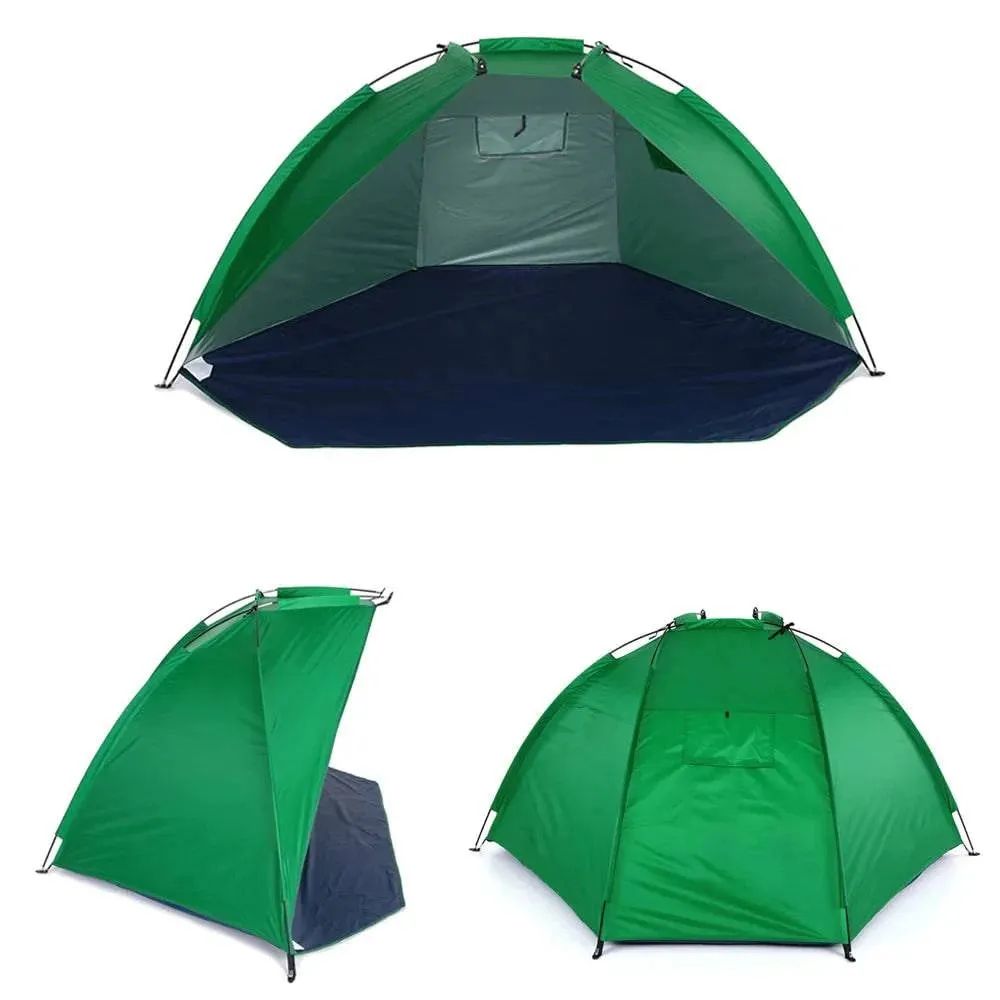 Summer Beach Tent Outdoor Camping Tent Anti UV Sunshade Shelter for Fishing Picnic Beach Park Sports Fishing Tent