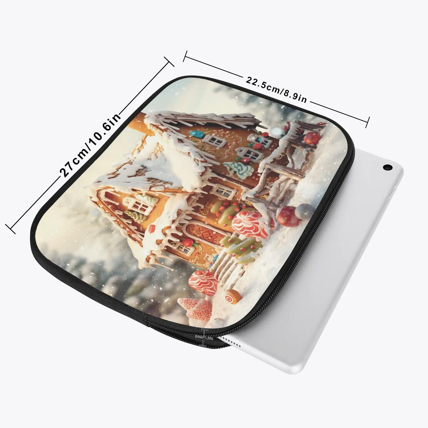 Tablet Sleeve - Christmas, Gingerbread House, awd-615