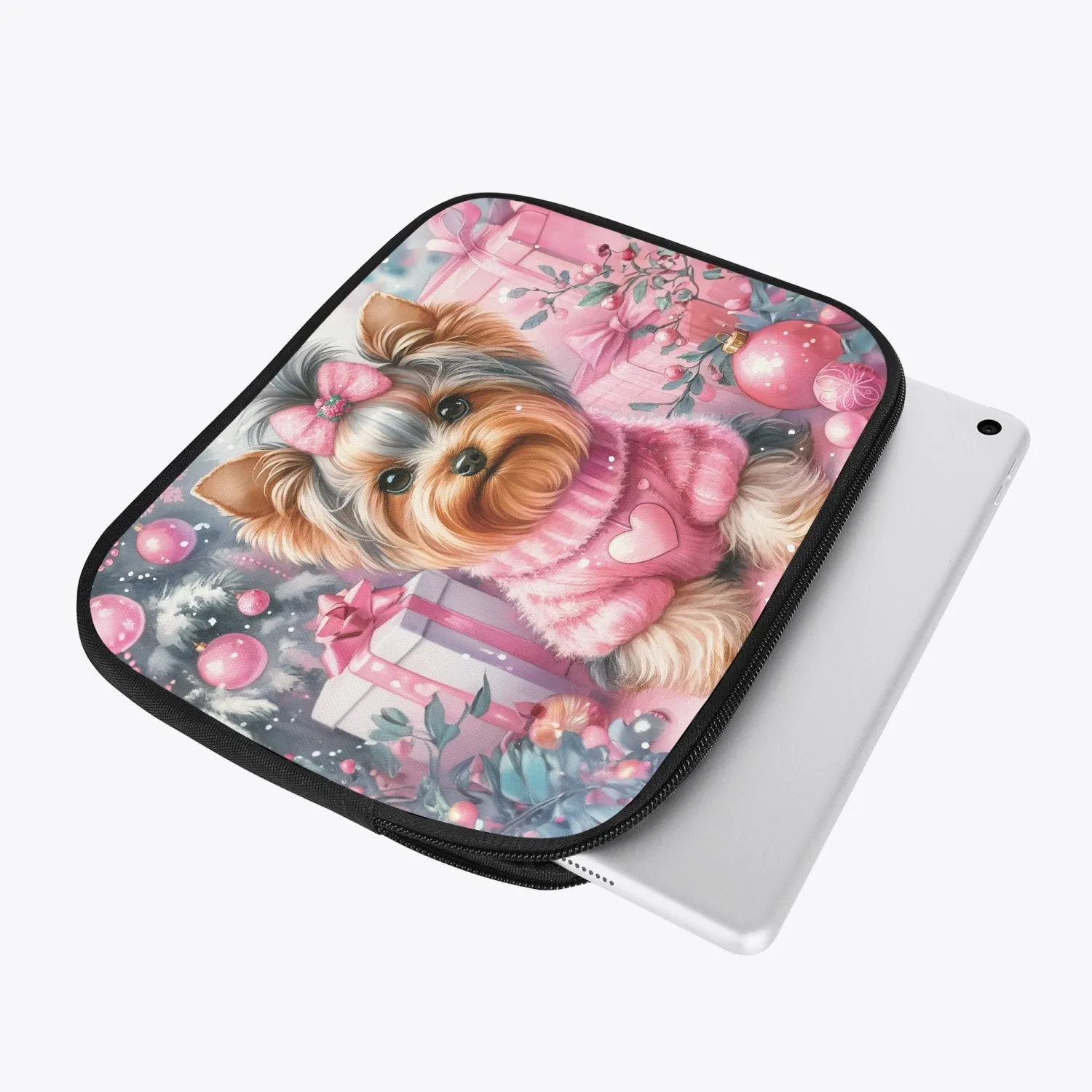 Tablet Sleeve - Christmas - Yorkshire Terrier