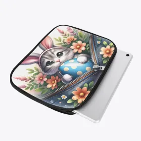 Tablet Sleeve - Easter - Cat with Bunny Ears