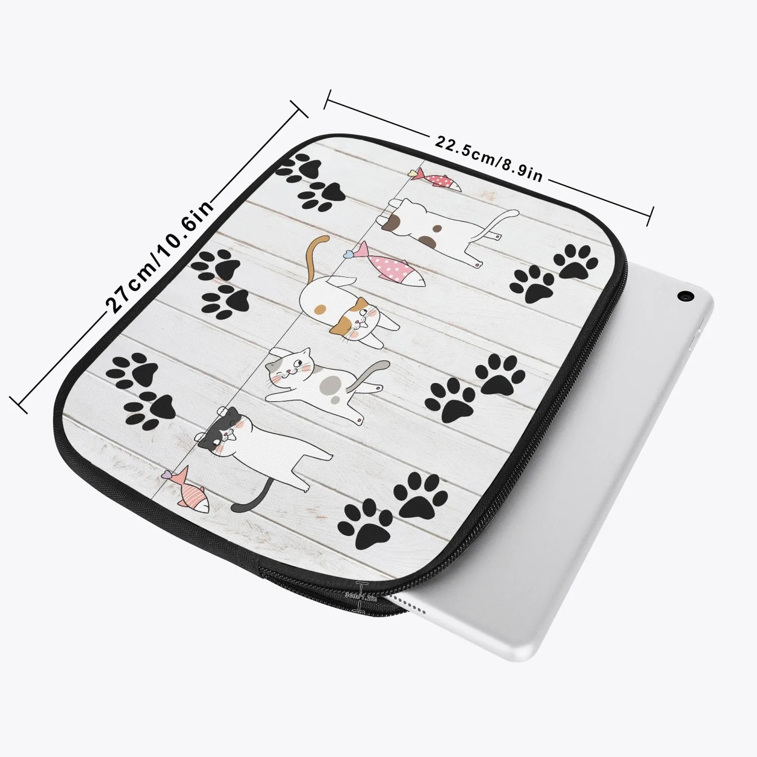 Tablet Sleeve -Hanging Cats, awd-665