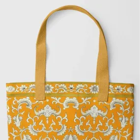 Tangerine Dream - Chinoiserie Shopping Tote Bag