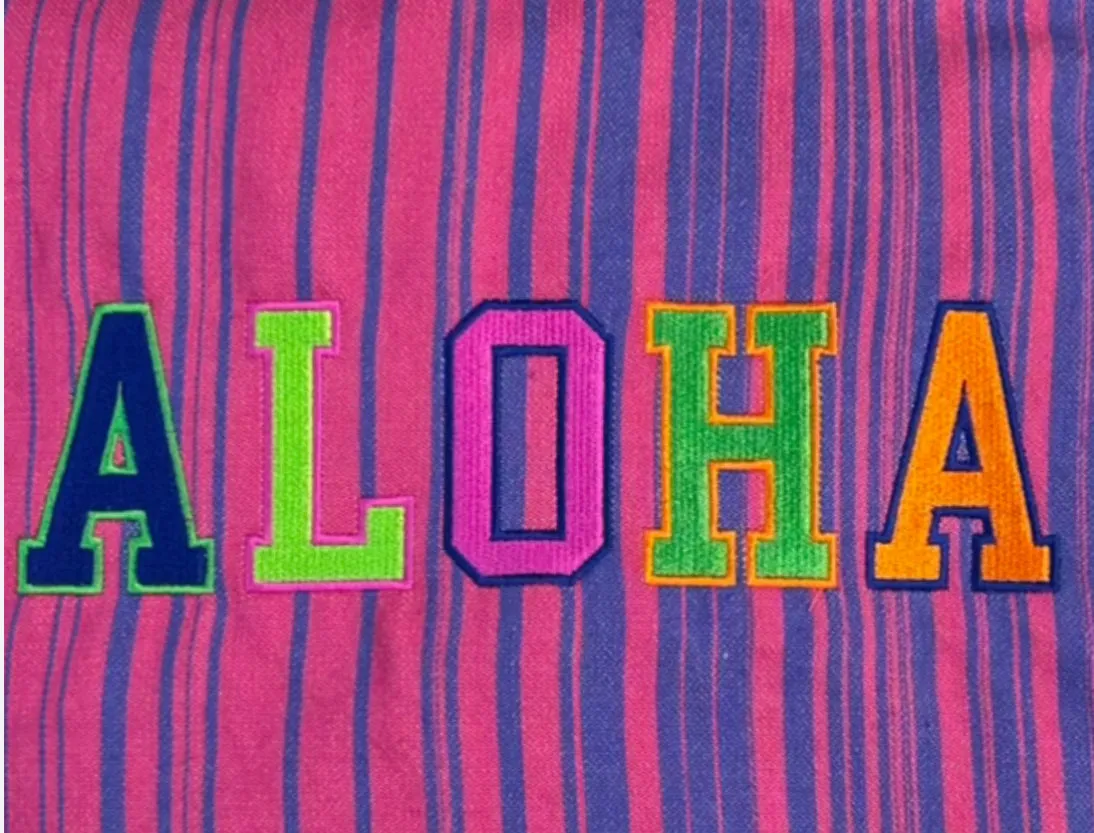 The "Aloha" Embroidered Bag