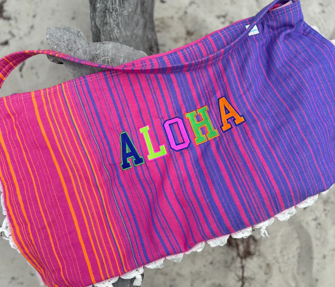 The "Aloha" Embroidered Bag