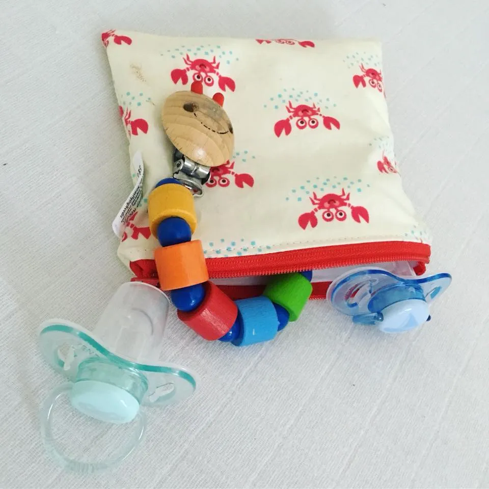 Toddler Sized Reusable Zippered Bag Circus Animals