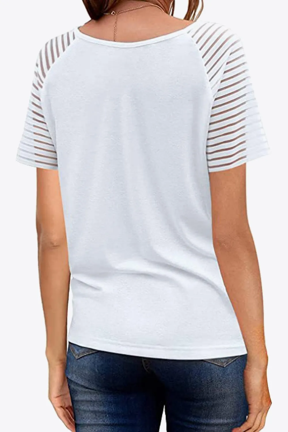 V-Neck Raglan Sleeve Tee