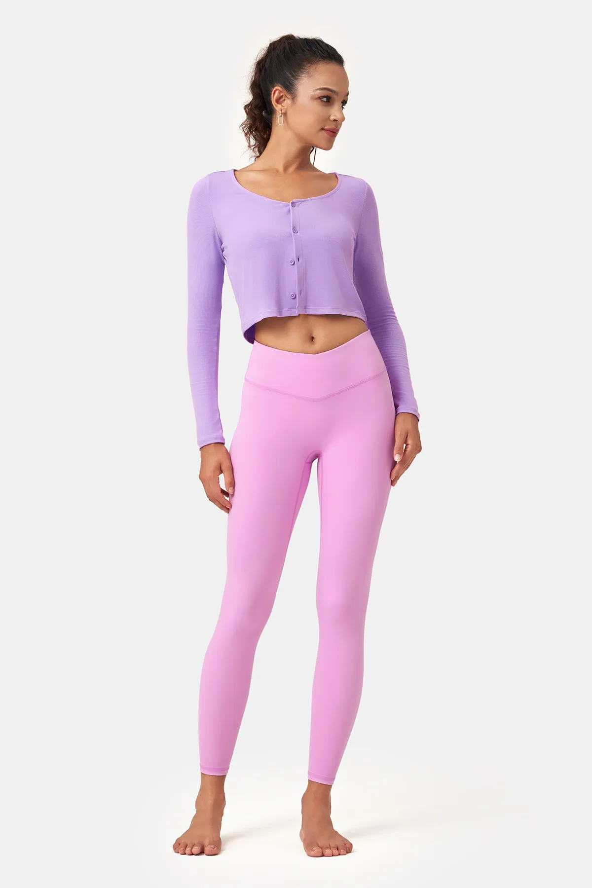 V-Waist Seamless Capri Leggings