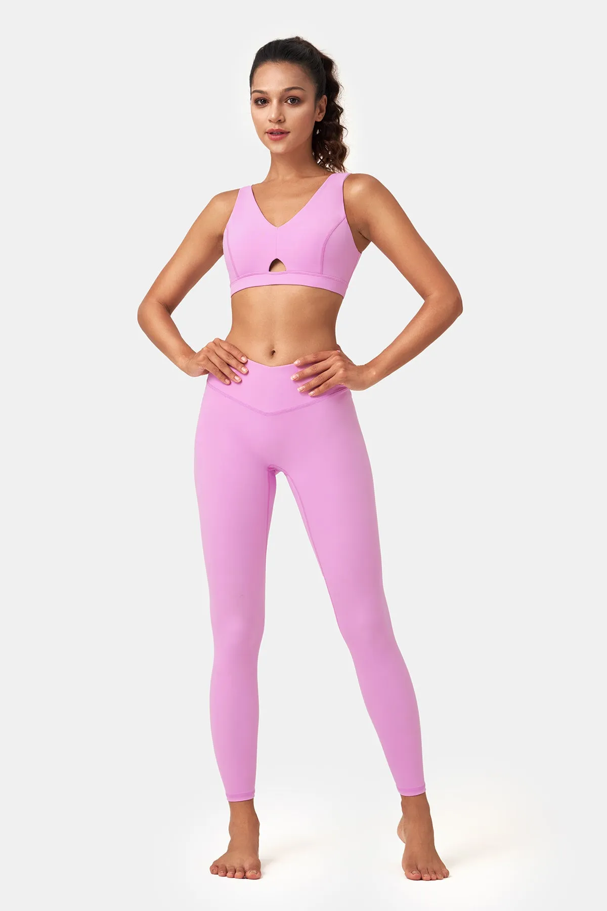 V-Waist Seamless Capri Leggings