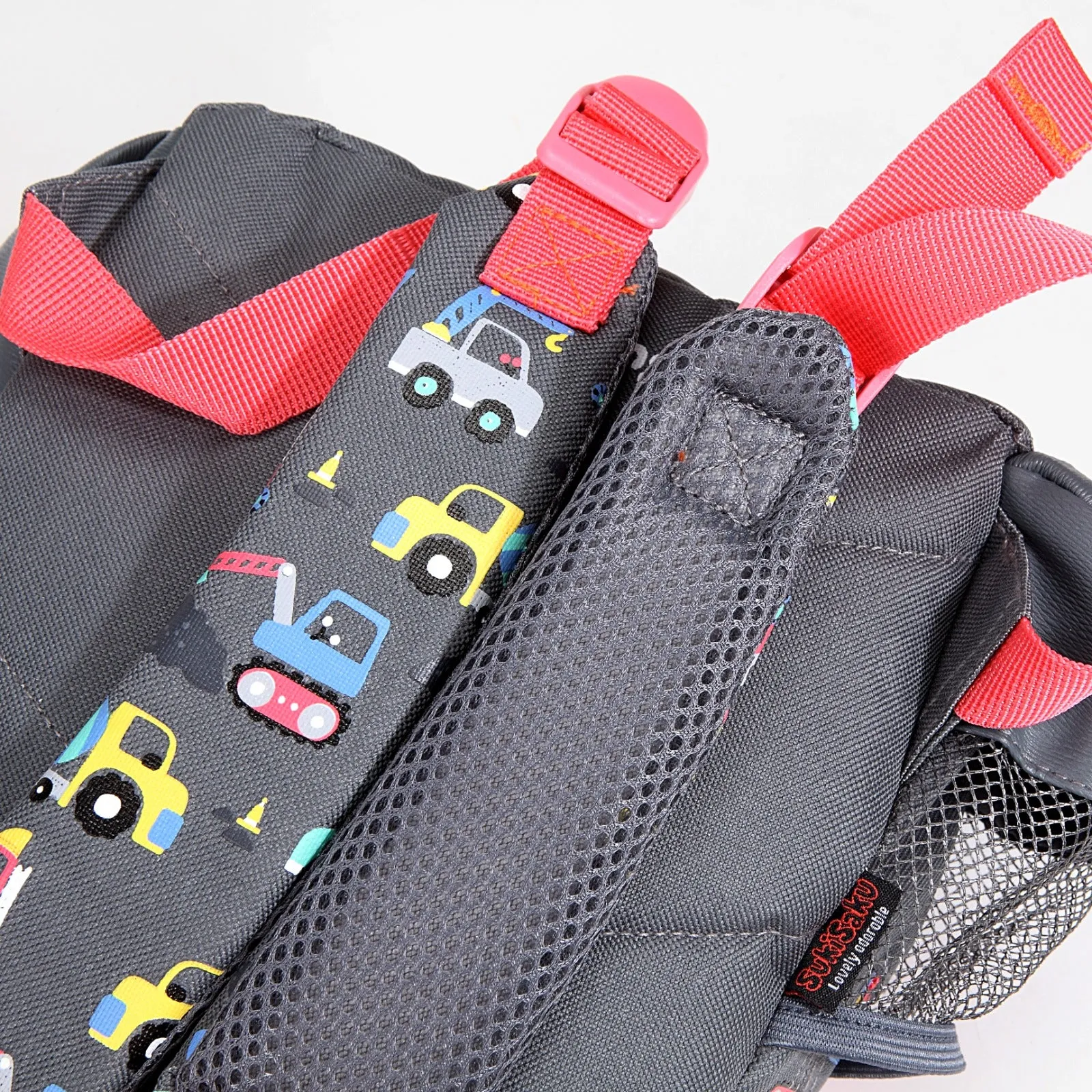 Vehicles Design Backpack with Front Pocket for Kids