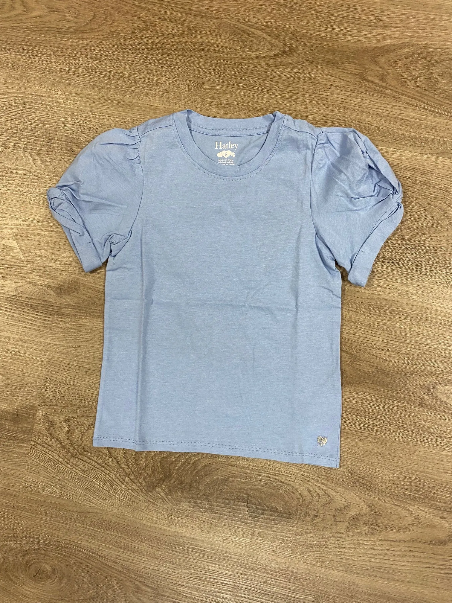 Vista Blue Twisted Sleeve Tee