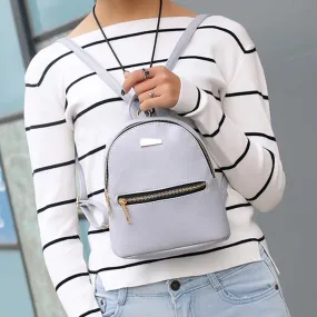 Women Fashion Leather Backpack School