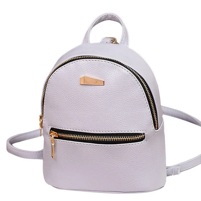 Women Fashion Leather Backpack School