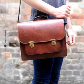 Women Leather Shoulder Bag Patterns Leather Pattern Satchel School Bag Leather Craft Pattern